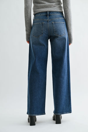 JBD Mid Rise Slim Wide Leg