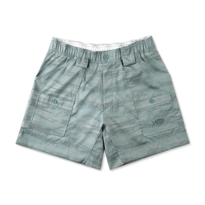 AFTCO MFG Men's Shorts JADE CAMO / 28 Aftco The Original Fishing Short 6" Inch || David's Clothing ME2JSHC