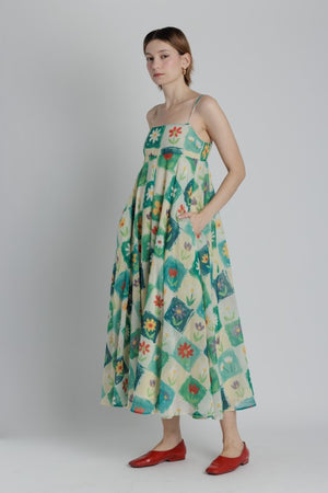 AUREUM Women's Dresses Flower Print Maxi Dress