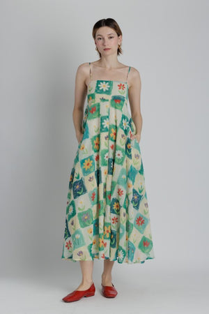 AUREUM Women's Dresses Flower Print Maxi Dress