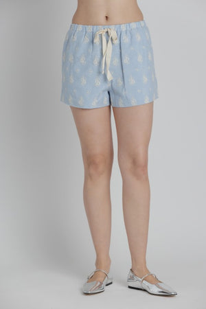 AUREUM Women's Shorts Floral Embroidered Shorts