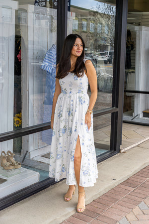 B.RIGHT + D.ARK Women's Dresses Floral Square Neck Midi Dress