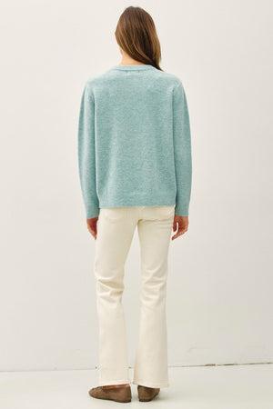 Be Cool LA Women's Sweaters Floral Emroidered Oversized Sweater