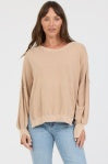 DEAR JOHN DENIM Women's Sweaters PIGMENT TAUPE / XS Dear John Trenton Crew Neck Sweater DSW316U9PGT