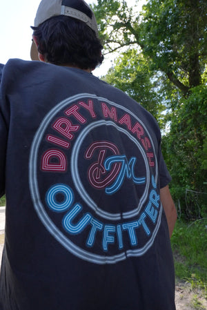 DIRTYMARSH Men's Tees Dirty Marsh Circle Neon