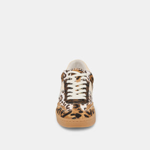 DOLCE VITA Women's Shoes Notice Stitch Sneakers Leopard Multi Calf Hair