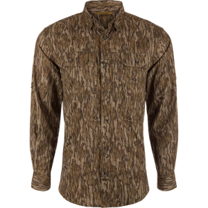 DRAKE CLOTHING CO. Men's Sport Shirt BOTTOMLAND / S Drake EST Wingshooter Trey Long Sleeve Shirt DW0093006