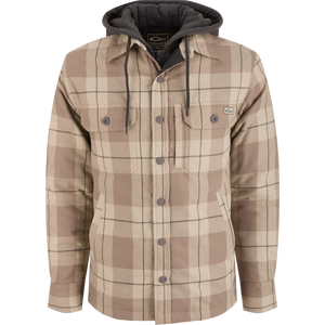 DRAKE CLOTHING CO. Mens Jackets ALUMINUM / M Drake The Campfire Flannel Hoodie || David's Clothing DS1078ALM
