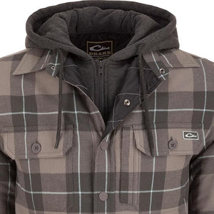 DRAKE CLOTHING CO. Mens Jackets Drake The Campfire Flannel Hoodie || David's Clothing