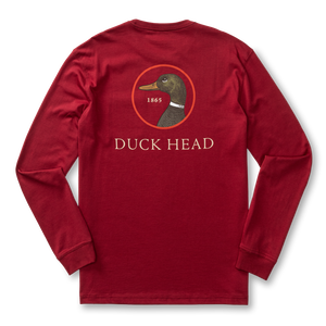 DUCKHEAD Men's Tees Duck Head Logo Long Sleeve T-Shirt