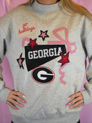 Georgia Bulldogs Gameday Mock Neck Sweatshirt