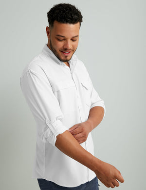 HUK FISHING Men's Sport Shirt Huk Tide Point Button-Down