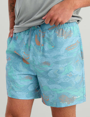 HUK FISHING Mens Shorts Huk Pursuit Volley Swim Shorts