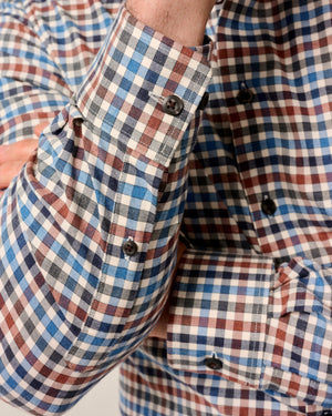 JOHNNIE O Men's Sport Shirt Johnnie-O Performance Flannel Button Down Shirt - Krause