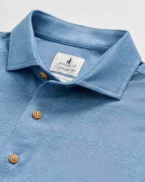 JOHNNIE O Men's Sport Shirt Johnnie-O Printed Mesh Short Sleeve Button Down Shirt - Breck Printed Solid Knit