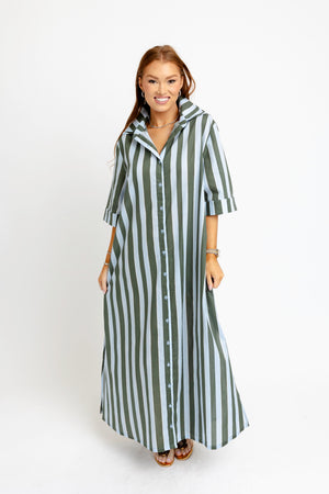 KARLIE CLOTHES Women's Dresses Karlie Bold Stripe Maxi Dress