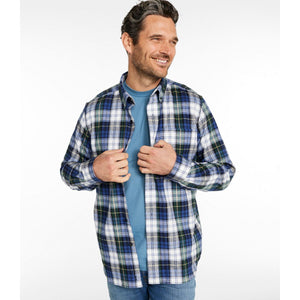 L.L.Bean Men's Sport Shirt L.L.Bean Men's Scotch Plaid Flannel Shirt, Traditional Fit
