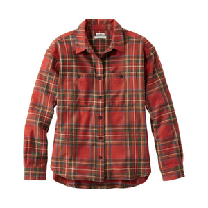 L.L.Bean Women's Shirts ATQ ROYAL STEWART / XS L.L.Bean Women's Scotch Plaid Flannel Shirt, Boyfriend 525847