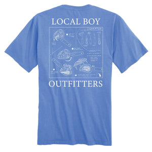 LOCAL BOY OUTFITTERS Men's Tees Local Boy Men's Blueprint T-Shirt