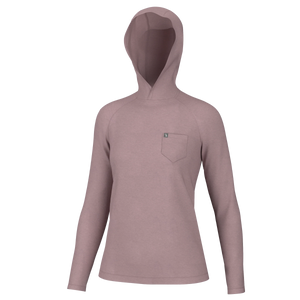 LOCAL GIRL Women's Outerwear BLUSH / XS Local Girl Heather-Blend Hoodie || David's Clothing L5140000B