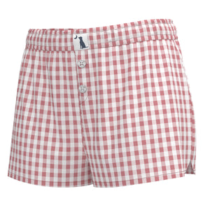 LOCAL GIRL Women's Shorts WATERMEL / XS Local Girl Gingham Boxer Short L5160005SS26