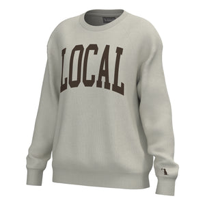 LOCAL GIRL Women's Sweatshirt LIGHT SAND / XS Local Girl Crescent Crew L5130024LSD