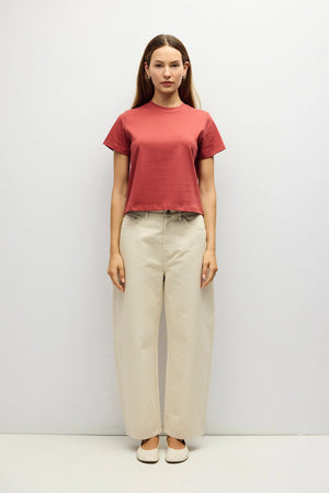 MOD REF CLOTHIN Women's Top TERRACOT / S The Lanie Top | Women's Heavyweight Cotton T-Shirt TM1773