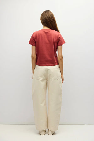 MOD REF CLOTHIN Women's Top The Lanie Top | Women's Heavyweight Cotton T-Shirt