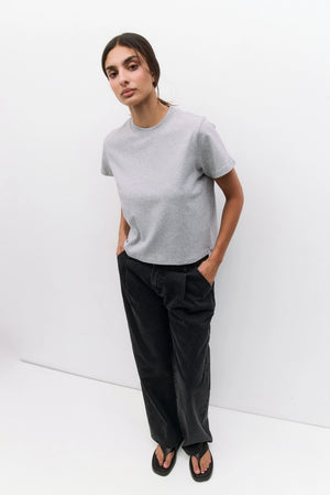 MOD REF CLOTHIN Women's Top The Lanie Top | Women's Heavyweight Cotton T-Shirt