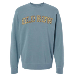 OLD ROW Women's Sweatshirt SLATE / S Old Row Camo Crewneck Sweatshirt WROW3368