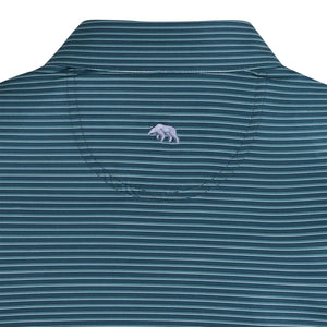 ONWARD RESERVE Men's Polo Onward Reserve Scout Stripe Performance Polo - Blue Wing Teal