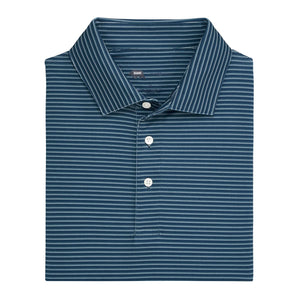 ONWARD RESERVE Men's Polo Onward Reserve Scout Stripe Performance Polo - Blue Wing Teal