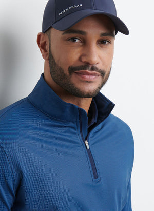 PETER MILLAR Men's Pullovers Peter Millar Perth Birdseye Performance Quarter-Zip