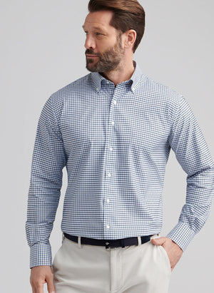 PETER MILLAR Men's Sport Shirt Peter Millar Cashiers Performance Twill Sport Shirt