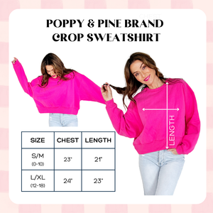 POPPY & PINE Women's Top Poppy & Pine Polka Dot Crop Sweatshirt