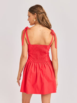 SADIE AND SAGE Women's Dresses Sadie and Sage Canyon Pintuck Tie Mini Dress
