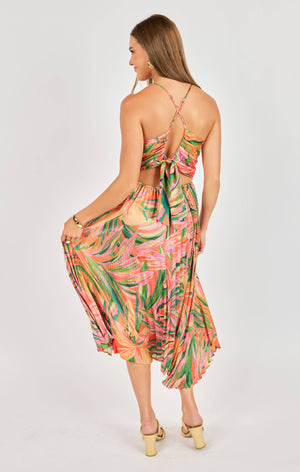 SADIE AND SAGE Women's Dresses Sadie and Sage Sunset Ridge Pleated Midi Dress