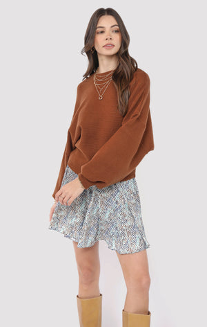 SADIE AND SAGE Women's Sweaters Sadie and Sage on A Stroll Dolman Sleeve Top || David's Clothing