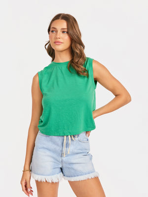 SADIE AND SAGE Women's Top Roamer Overlap Back Top