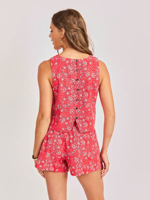 SADIE AND SAGE Women's Top Sadie and Sage Firecracker Sleeveless Top