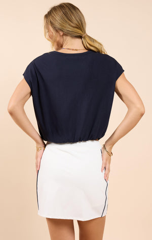SADIE AND SAGE Women's Top Sadie And Sage On My Mind Elastic Hem Knit Top || David's Clothing
