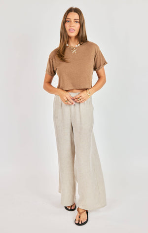 SADIE AND SAGE Women's Top Sadie and Sage Sand Toys Cropped Tee