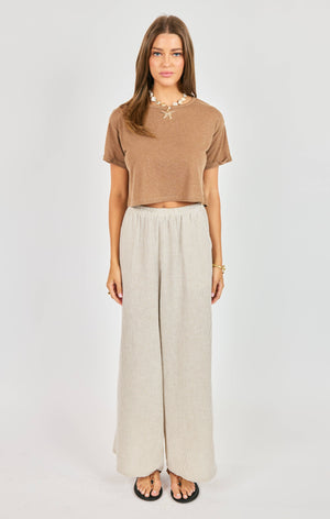 SADIE AND SAGE Women's Top Sadie and Sage Sand Toys Cropped Tee