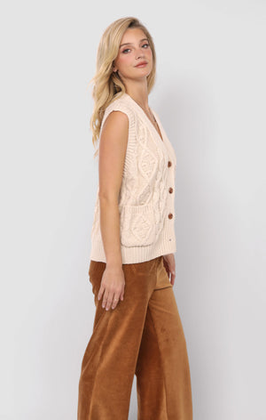 SADIE AND SAGE Women's Top Sadie and Sage Swift Cardigan Vest || David's Clothing