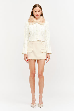 SOFIE THE LABEL Women's Cardigans Angie Fur Cardigan