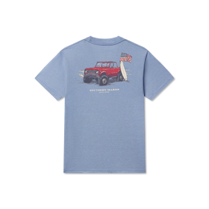 SOUTHERN MARSH COLLECTION Boys Top Southern Marsh Youth SEAWASH Tee - American Beach Rodeo