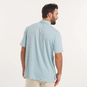 SOUTHERN MARSH COLLECTION Men's Polo Southern Marsh Bermuda Performance Polo - Grayton Stripe