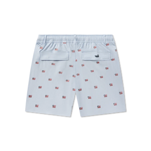SOUTHERN MARSH COLLECTION Mens Shorts Southern Marsh Southernclassics Swim Trunk - Chambray Flags