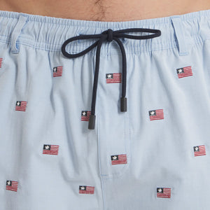 SOUTHERN MARSH COLLECTION Mens Shorts Southern Marsh Southernclassics Swim Trunk - Chambray Flags