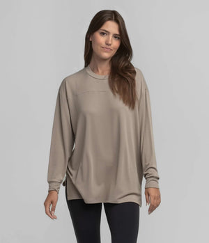 SOUTHERN SHIRT CO. Women's Top HAZELNUT / XS Southern Shirt Relaxed Essential Top - Hazelnut 2J096-1311